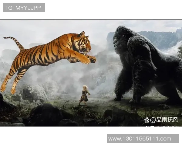 银背大猩猩与火焰的对决：自然力量的碰撞与生存的考验